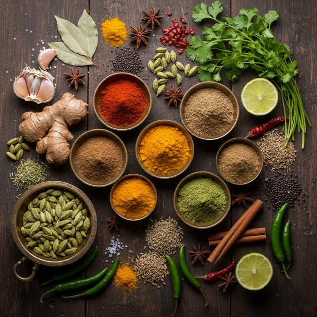 Spices used at Clement